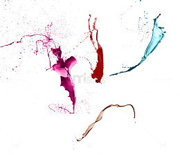 泼油漆效果