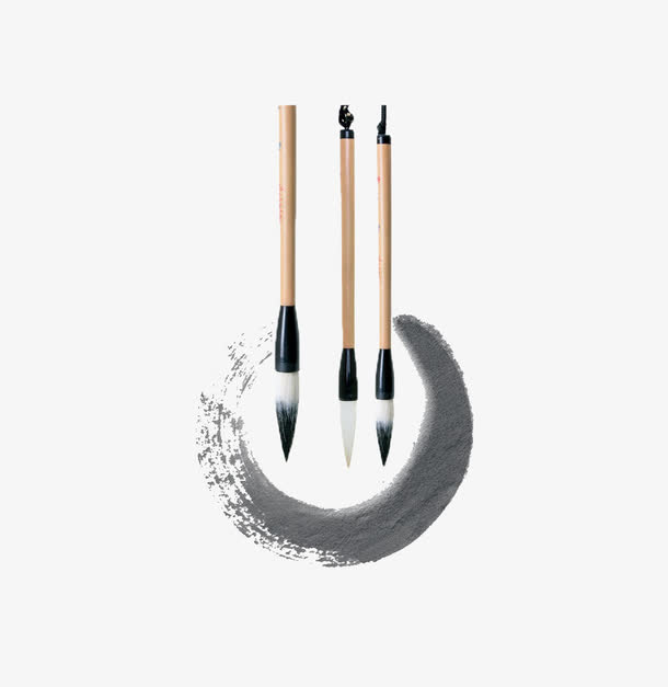 毛笔免抠素材免费下载_觅元素51yuansu.com