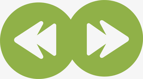 绿色创意左右按钮