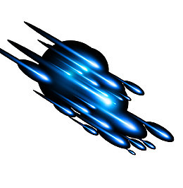 蓝色清新光芒效果免费下载