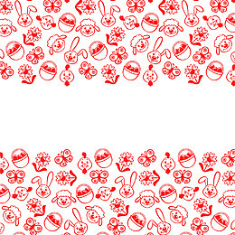 复活蛋边框纹理