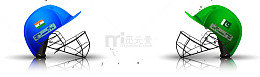 矢量手绘橄榄球头盔