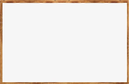 宣传海报木纹长方形边框