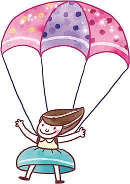 涂鸦马卡龙颜色热气球效果