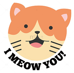 可爱猫咪矢量图