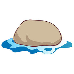 河里的石头