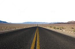 笔直的水泥马路