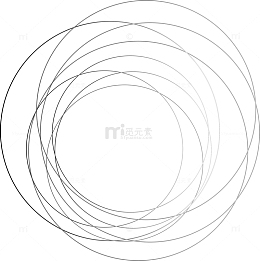 黑色渐变圆圈效果