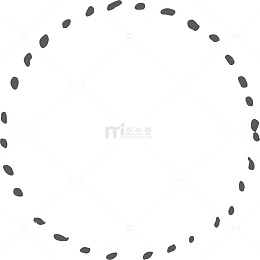 虚线矢量圆圈
