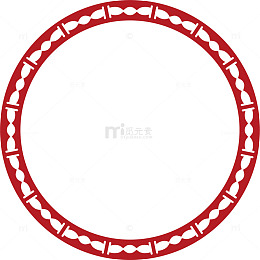 红色矢量圆圈