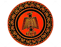 彝族圆形鸟的花纹