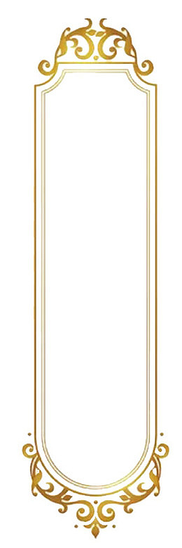 .金色长方图框