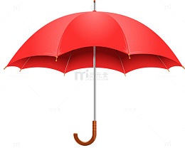 红色雨伞