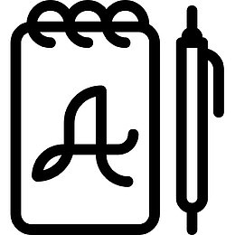 书法手工制作的刻字机械笔笔记本