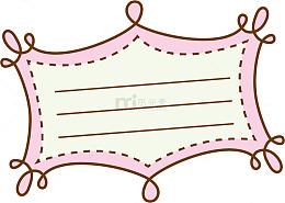 紫色卡通对话框