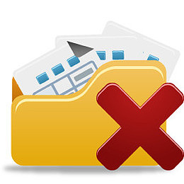 删除文件夹图标