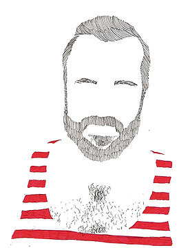 没有五官的络腮胡大叔