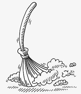 漫画设计在扫除头像上的尘土