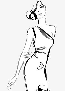 线条女人