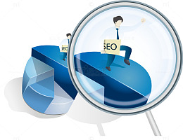 搜索引擎优化seo矢量图