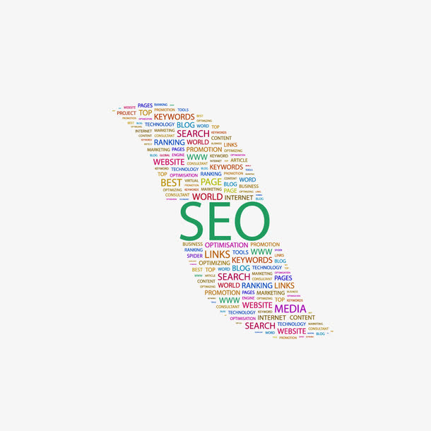 seo关键词商务矢量图