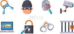 罪犯盗刷信用卡图标