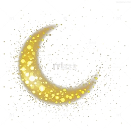 金色发光半弧光圈