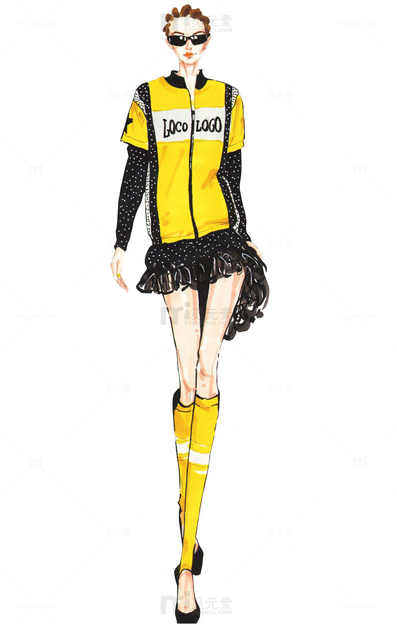 走秀女孩