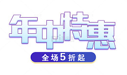 年中特惠艺术字