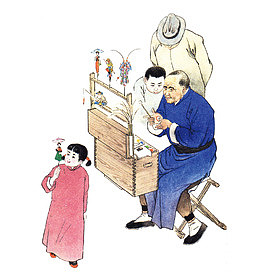 中国民俗捏面人