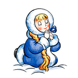 卖火柴的小女孩祈求