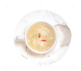 杯子里的燕窝羹素材