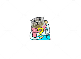 疑惑的小猫