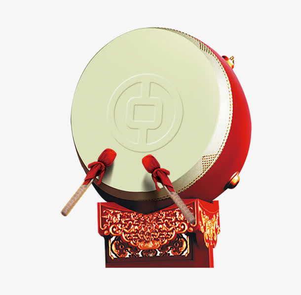 敲打的鼓面