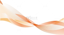 橙色相互交错的曲线条