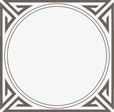 古典方形边框设计