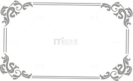 欧式古典边框纹理