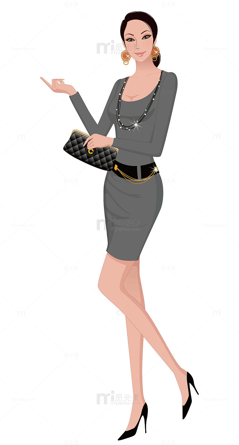 时尚的女人