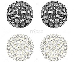 施华洛世奇首饰黑白耳环