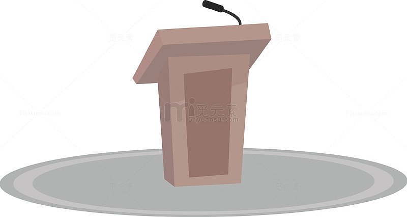 矢量演讲台