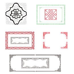 中国风边框窗户