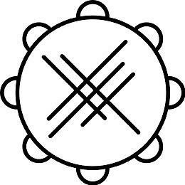 黑白乐队铃鼓icon