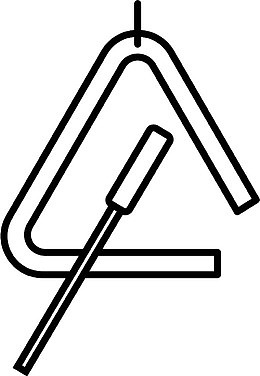 手绘可爱三角铁icon