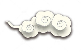 白色中国风祥云