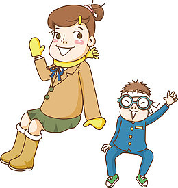 坐一起的男女朋友