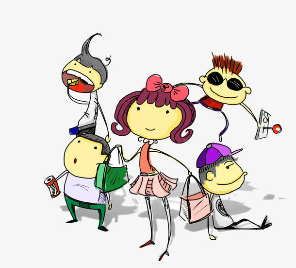 卡通人物素材免费下载_觅元素