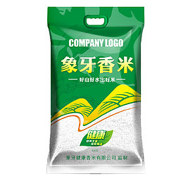 象牙香米绿色包装