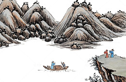 中国风友人送别图