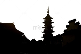 古镇古塔