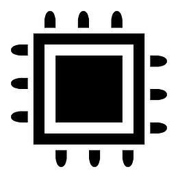 硬件处理器黑色默认图标
